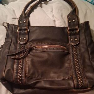 Worldlyda Elegant Brown Women's Handbag